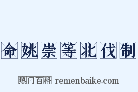 命姚崇等北伐制是什么意思的图片